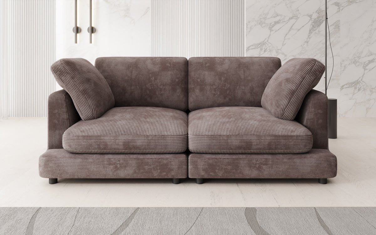 Designer 2 Seater Sofa Thalessa in Corduroy