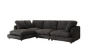 Designer corner sofa Thalessa in Corduroy