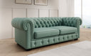 Ensemble de canapés Chesterfield Royal 3+2+1 en cuir véritable