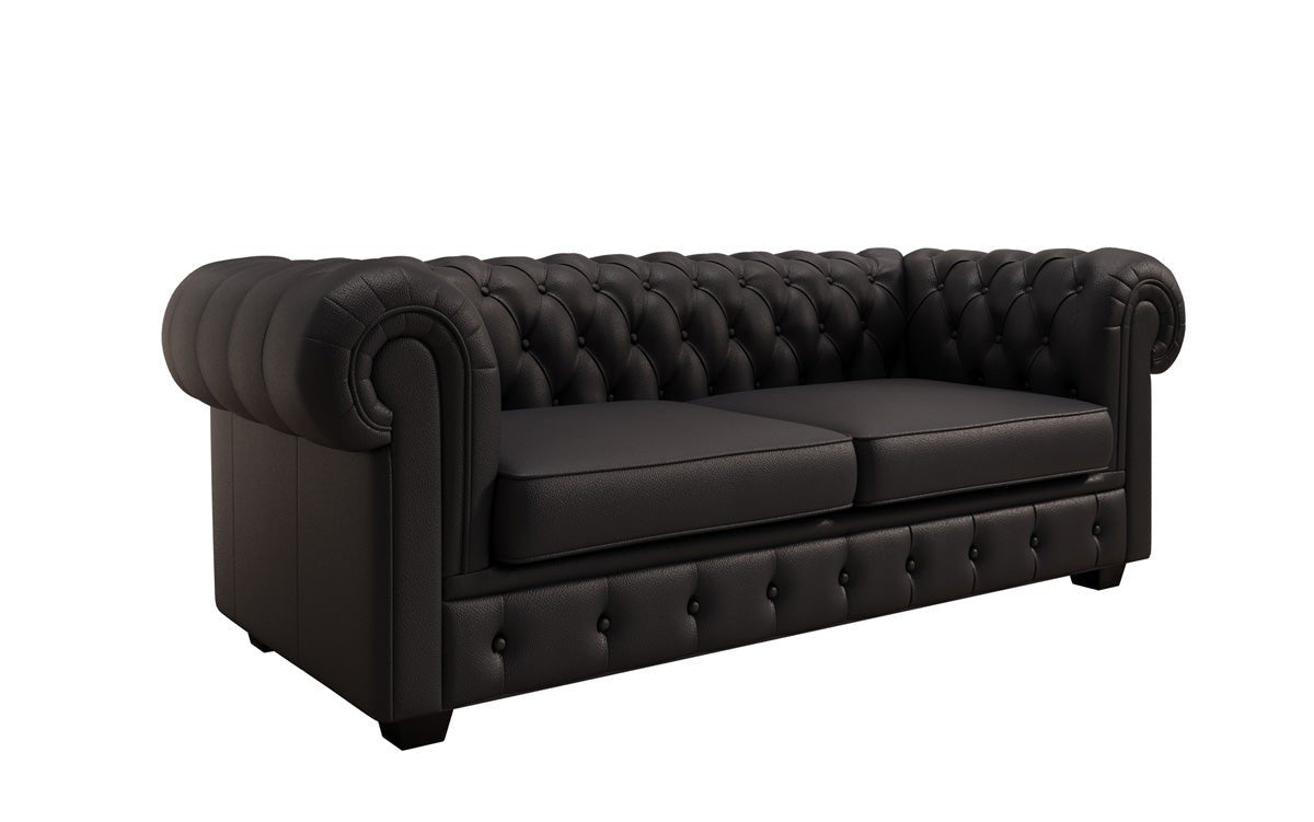 Chesterfield 3-seater sofa Royal in genuine leather