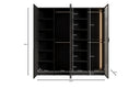 Moduro Ravel – Zweimoduliger Design-Kleiderschrank mit Holz- und Strukturglasfront