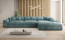 Designer-Ecksofa Bernardo Maxi mat breeder Ottomane aus Cord