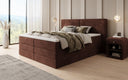 Lit boxspring Ophelia avec rangement relevable en velours