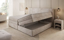 Familien Boxspringbett Stella in 220/240x200 mit Stauraum in Cord