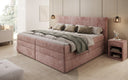 Familien Boxspringbett Stella in 220/240x200 mit Stauraum in Cord