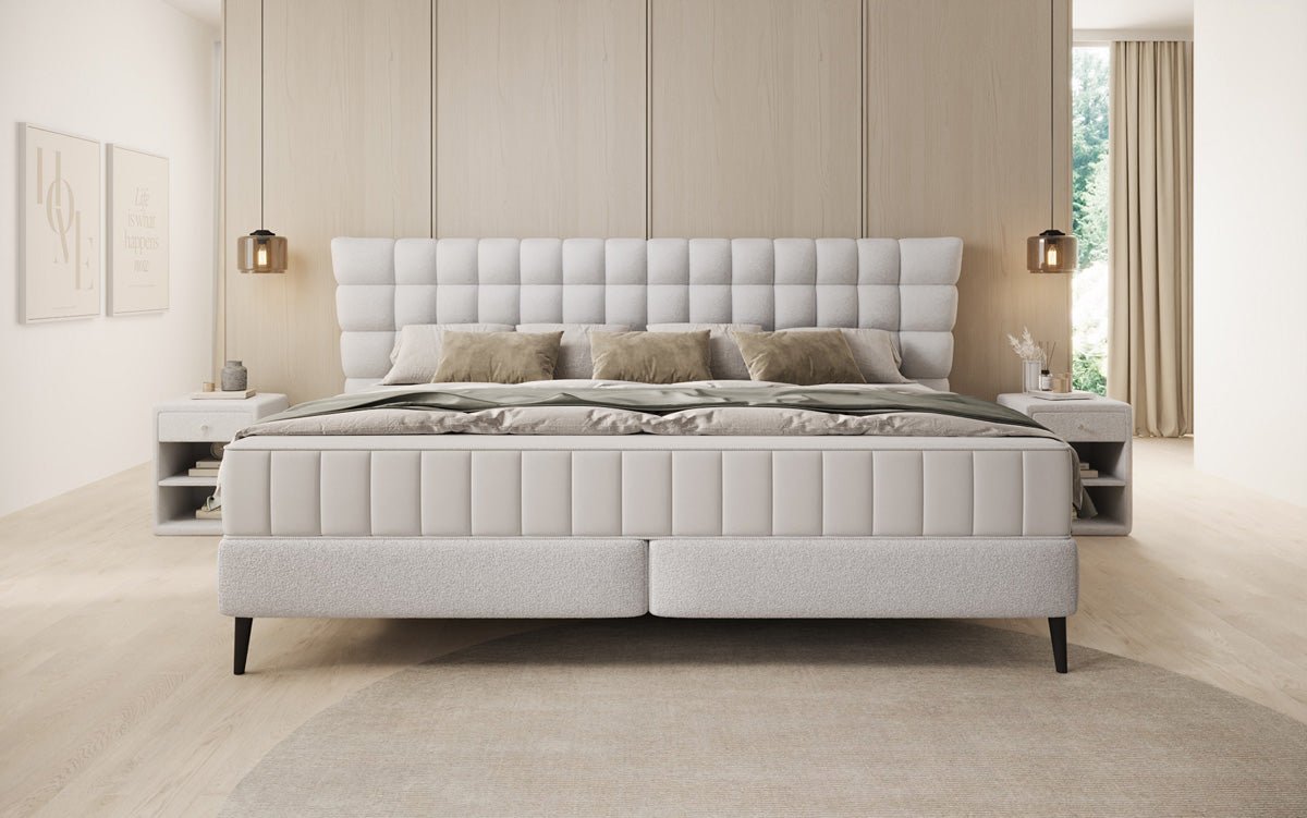 Famill Boxspringbett Bellanova a 220/240x200 a Bouclé