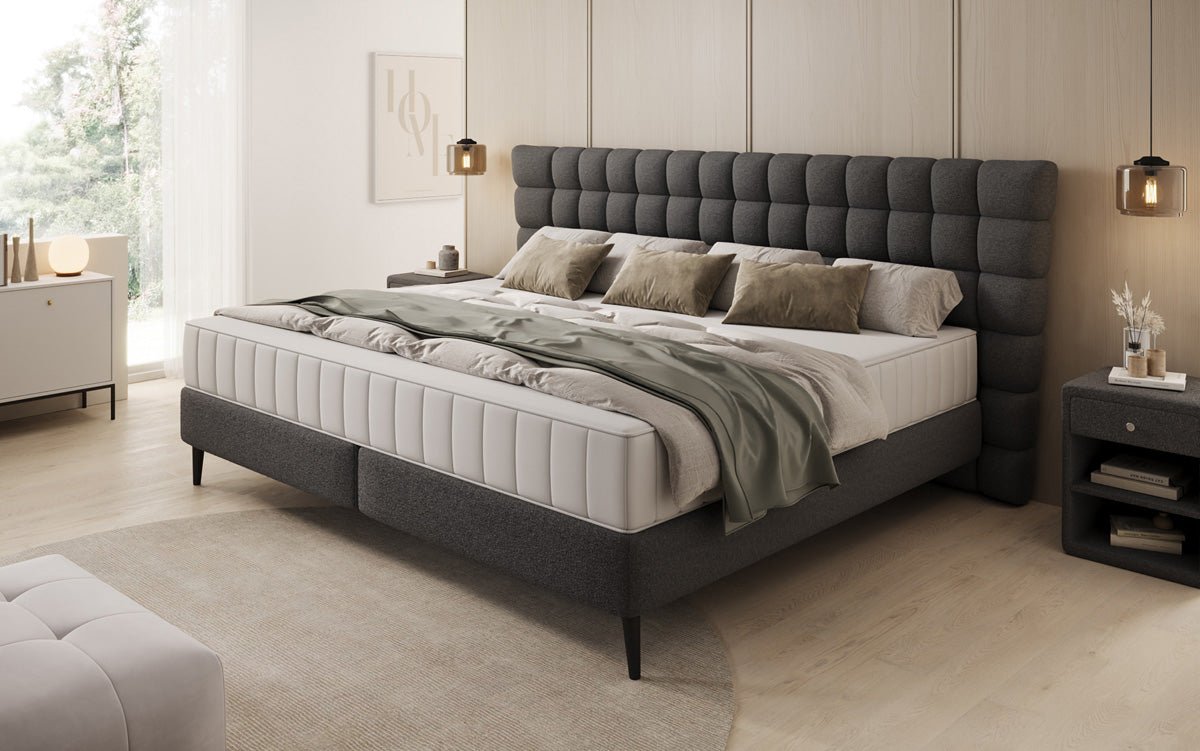 Famill Boxspringbett Bellanova a 220/240x200 a Bouclé