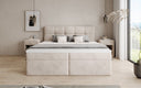 Lit boxspring Cozy II Velours avec espace de rangement