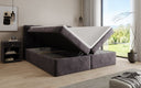 Lit boxspring Cozy II Velours avec espace de rangement