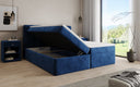 Lit boxspring Cozy II Velours avec espace de rangement