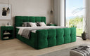Lit boxspring Cozy Velours avec espace de rangement