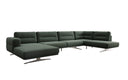 Designer-Sofa Wunnlandschaft Torino U a Bouclé