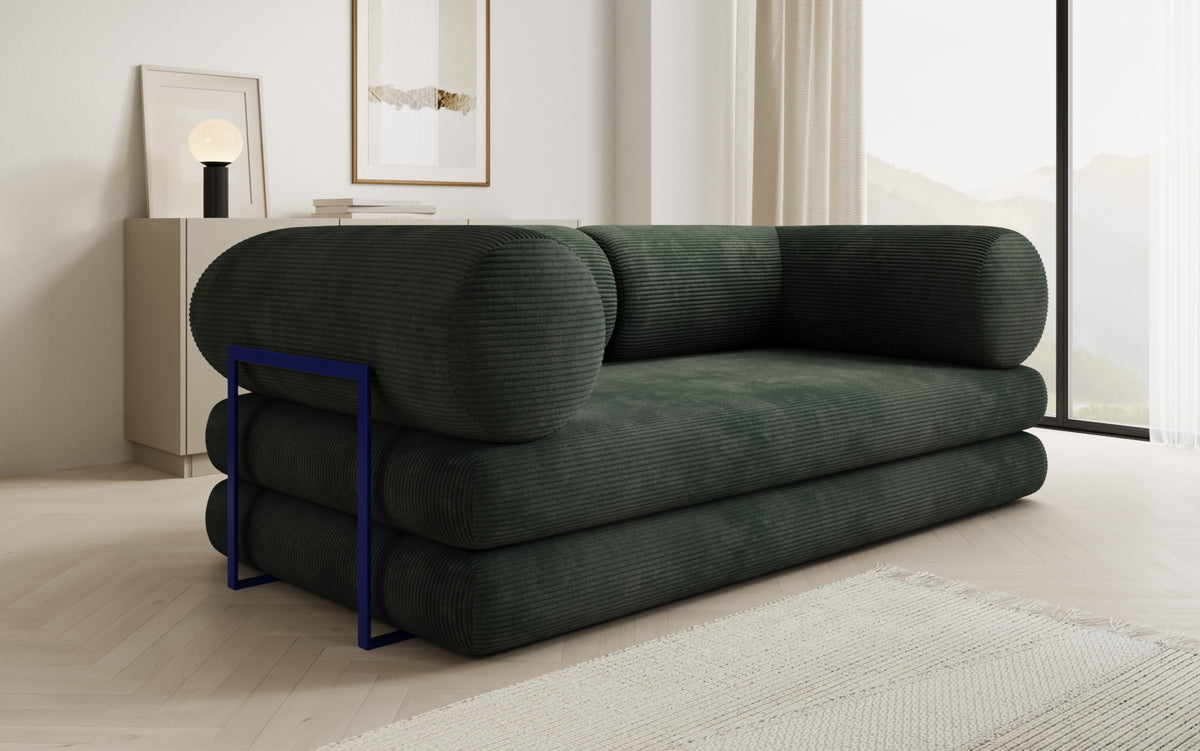 Designer-Sofa Lazy Tube 3-Sëtzer a Cord