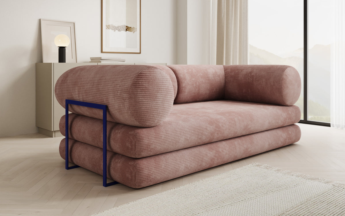 Designer-Sofa Lazy Tube 3-Sëtzer a Cord