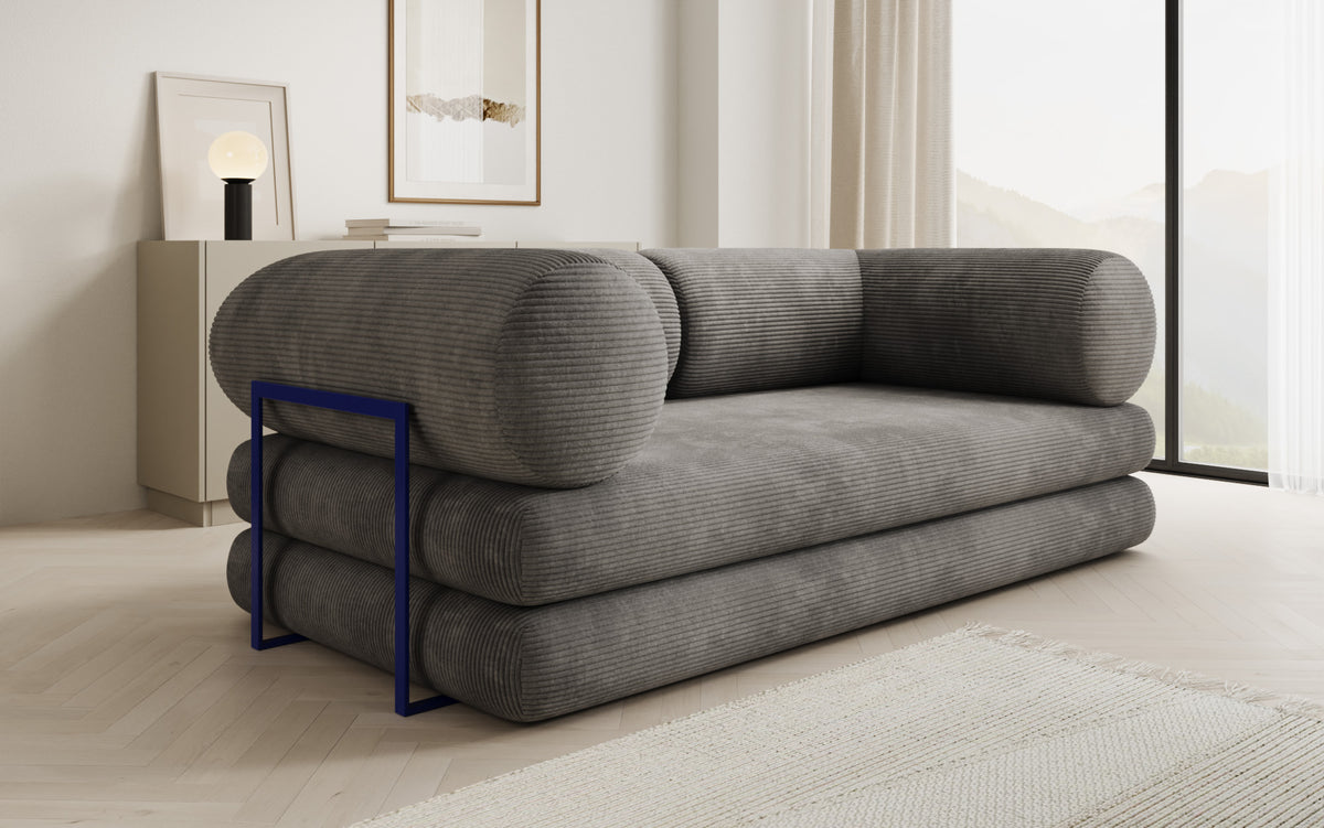 Designer-Sofa Lazy Tube 3-Sëtzer a Cord