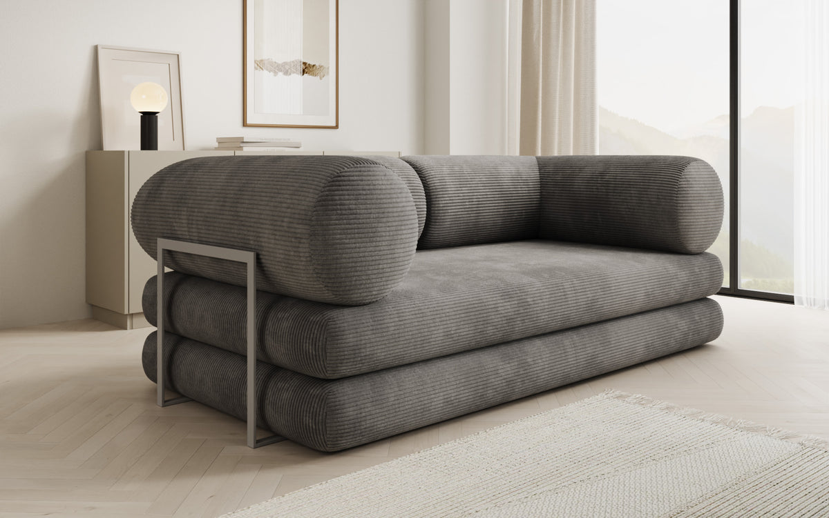 Designer-Sofa Lazy Tube 3-Sëtzer a Cord