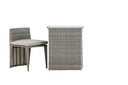 Balkonset Bob - in wahlweise schwarzem oder grauem Rattan