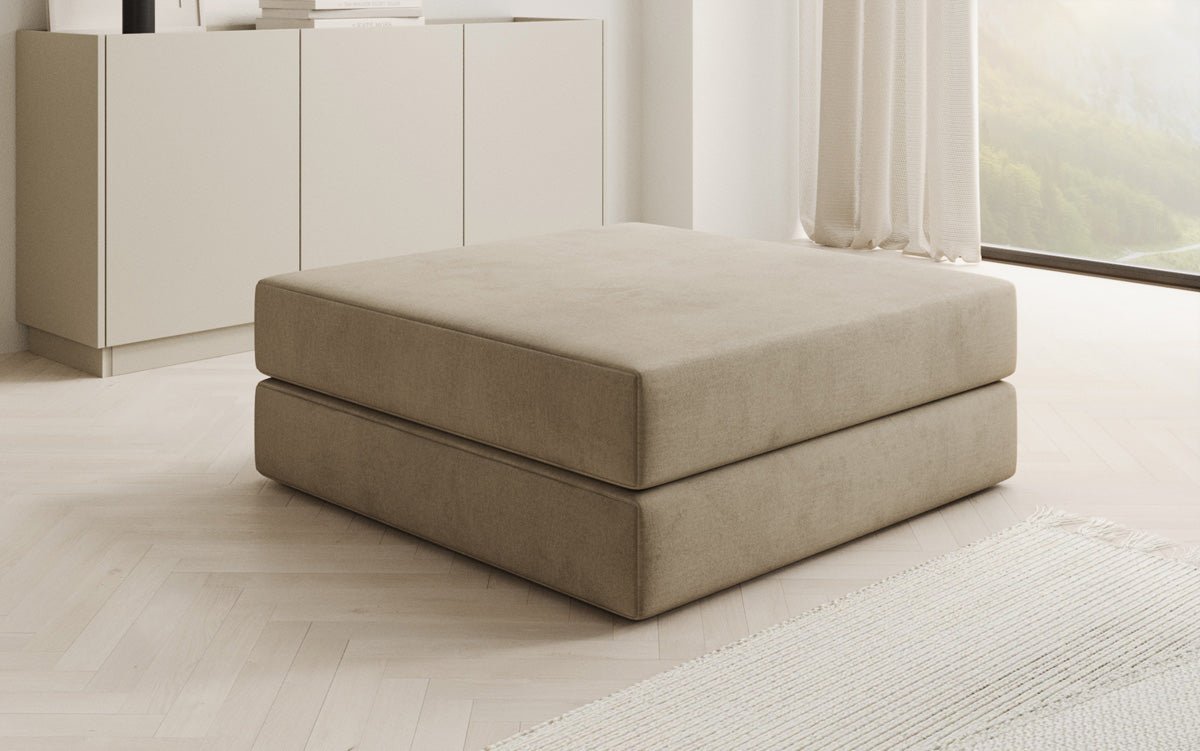 Beistellhocker Lazy en Velours