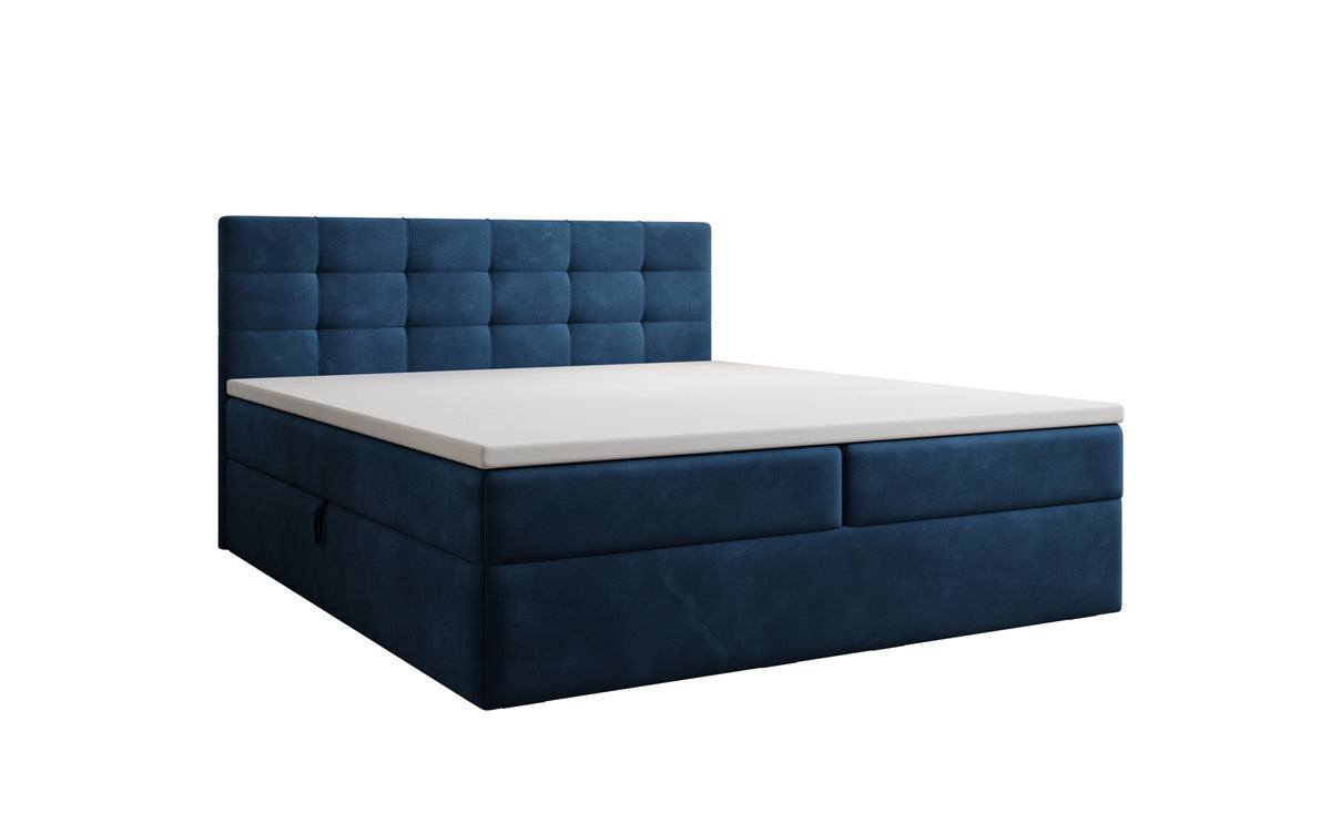 Boxspringbett Lux Samett mat Späicherplaz