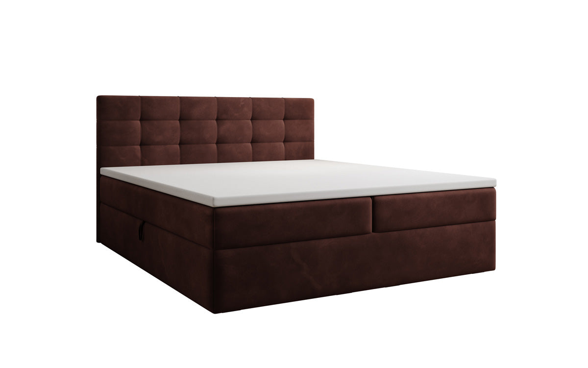 Boxspringbett Lux Samett mat Späicherplaz