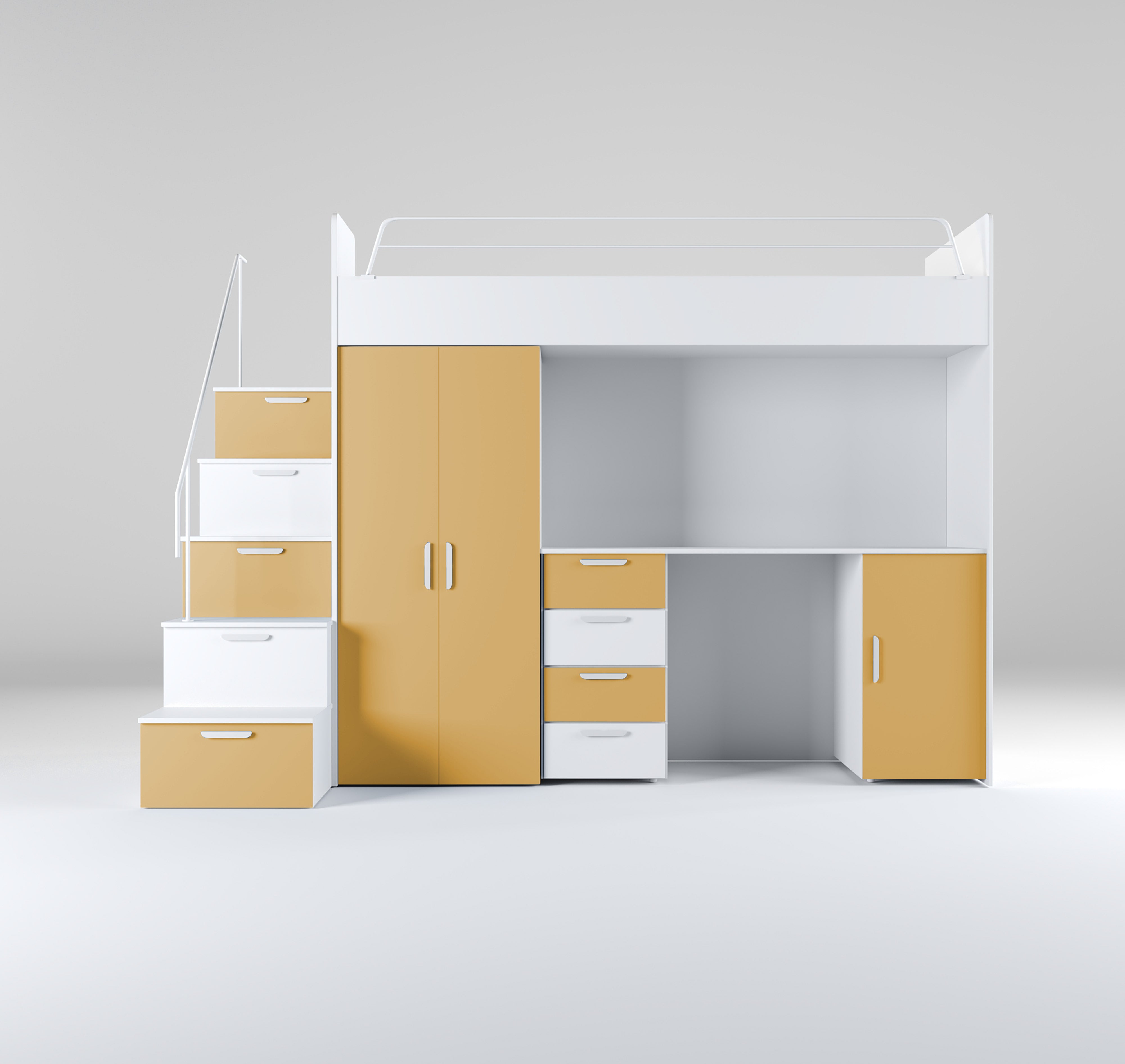 Children's loft bed Dream matte surface