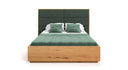 Designer Holzbett Valent aus massiver Eech mat Stauraum