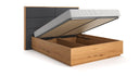 Designer Holzbett Valent aus massiver Eech mat Stauraum
