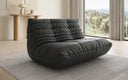 Designer 2 Sitzer Sofa Calmo in Echtleder