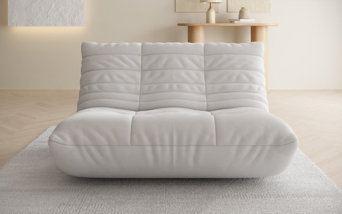 Designer 2-Seater Sofa Calmo in Genuine Leather