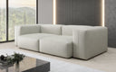 Canapé design 2 places Snug en cuir véritable