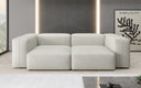Canapé design 2 places Snug en cuir véritable