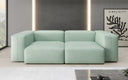 Canapé design 2 places Snug en cuir véritable