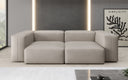 Canapé design 2 places Snug en cuir véritable