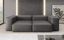 Canapé design 2 places Snug en cuir véritable