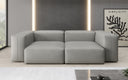 Canapé design 2 places Snug en cuir véritable