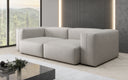 Canapé design 2 places Snug en cuir véritable