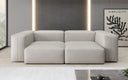 Canapé design 2 places Snug en cuir véritable