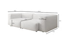 Canapé design 2 places Snug en cuir véritable