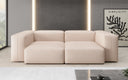 Canapé design 2 places Snug en cuir véritable