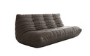 Designer 3-Sëtz Sofa Calmo a Echtläder