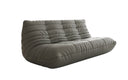 Designer 3-Sëtz Sofa Calmo a Echtläder
