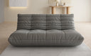 Designer 3-Sëtz Sofa Calmo a Echtläder