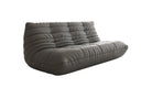 Designer 3-Sëtz Sofa Calmo a Echtläder