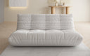 Designer 3-Sëtz Sofa Calmo a Echtläder