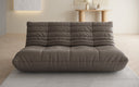 Designer 3-Sëtz Sofa Calmo a Echtläder