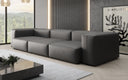 Designer 3 Sitzer Sofa Snug in Echtleder