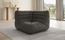 Designer Eckmodul Sofa-Sessel Calmo in Echtleder