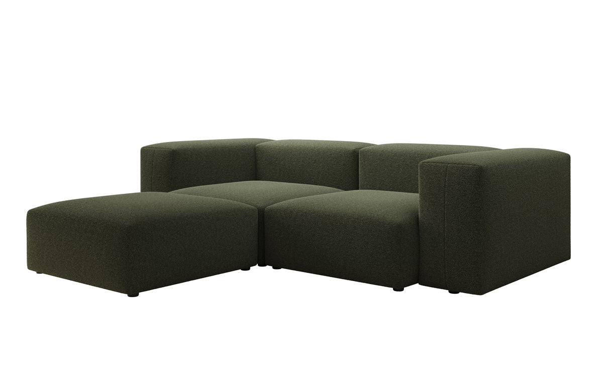 Designer L Sofa Snug Mini am Bouclé