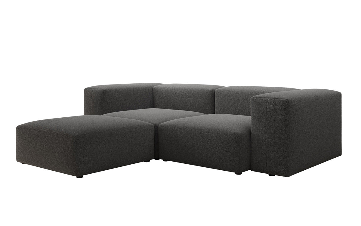 Designer L Sofa Snug Mini am Bouclé