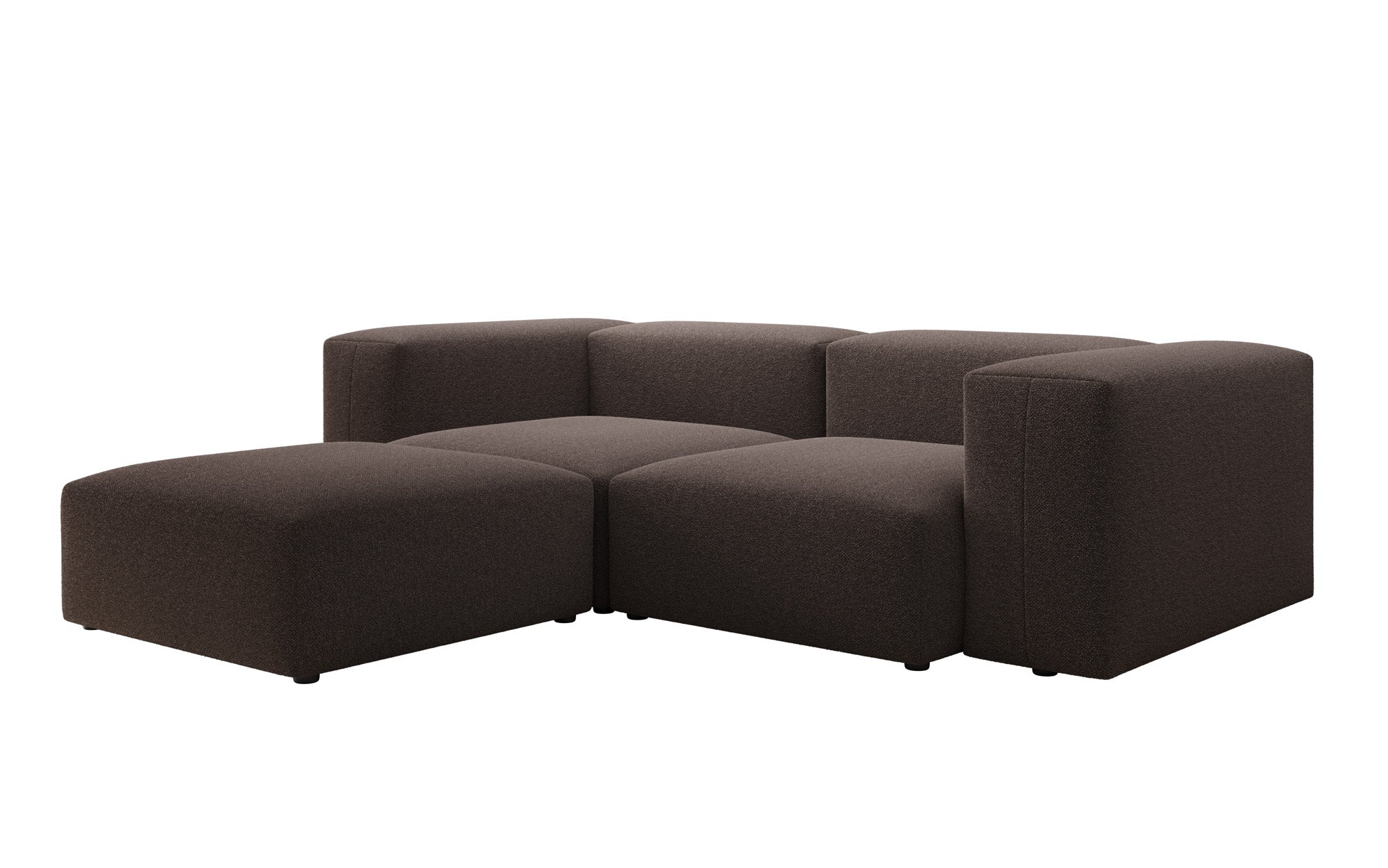Designer L Sofa Snug Mini am Bouclé